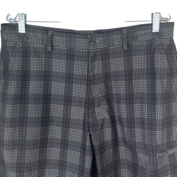 Pebble Beach Performance Mens Golf Shorts Gray Plaid Size 36 - Picture 3 of 8